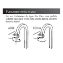 Ver imagem 5 de Torneira Banheiro/lavatório Pratica Clean Dourada Gold Metal