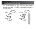 Ver imagem 5 de Torneira Banheiro/lavatório Pratica Clean Dourada Gold Metal