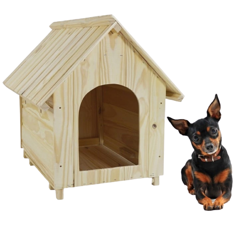 casa cachorro pet madeira 45x40 casinha cachorro pequeno - 3