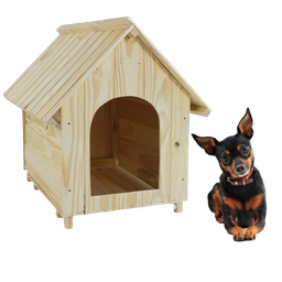casa cachorro pet madeira 45x40 casinha cachorro pequeno - 3