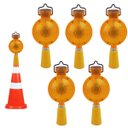 Ver imagem 1 de Sinalizador Viario Solar Kit 5 Uni Segurança Sinalizaçao Obra Construçao Rodovia Rua Estrada Ilumina