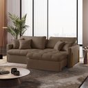 Ver imagem 1 de Sofá Cama Lisboa Retrátil e Reclinável 260cm Braço 10cm Meu Sofá Online