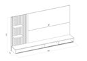 Ver imagem 5 de Painel Ripado para TV até 60 Polegadas MDF 190CMX107,8cm Nichos Bento Marrom