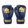 Luva de Boxe Muay Thai Mks Combat New Prospect Blue Yellow 10 Oz - 1