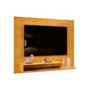 Ver imagem 3 de Painel Ripado para TV até 50 Polegadas MDF 136CMX107,8cm 2 Prateleiras Nando Marrom