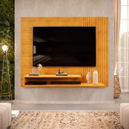 Painel Para Tv Ate 50 Polegadas Ripado 2 Prateleiras Nando - 1