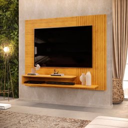 Painel Para Tv Ate 50 Polegadas Ripado 2 Prateleiras Nando - 6