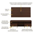 Ver imagem 7 de Rack Com Painel Tv 65" Retrô Flórida Multimóveis V3133 Duna/Natural Duna/Natural