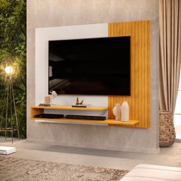 Painel Para Tv Ate 50 Polegadas Ripado 2 Prateleiras Nando - 6