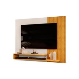 Painel Para Tv Ate 50 Polegadas Ripado 2 Prateleiras Nando - 11