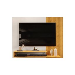 Painel Para Tv Ate 50 Polegadas Ripado 2 Prateleiras Nando - 4