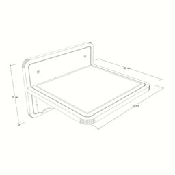 Prateleira para Gatos 100% MDF 32x 22x 30 cm Fredy - 5