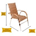 Ver imagem 2 de Kit 6 Cadeiras e Mesa Vênus Churrasco Trama Capuccino