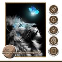 Ver imagem 7 de Quadro Decorativo Animal Leão 001 Moldura em Madeira com Vidro 30x42cm