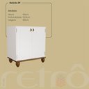 Ver imagem 2 de Balcão Retrô 2p Off White-nogueira Cozinha