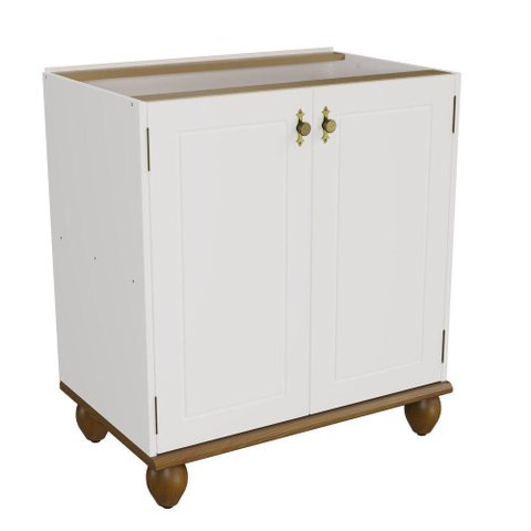 Balcão Retrô 2p Off White-nogueira Cozinha