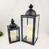 Lanterna Marroquina Decorativa Preta Metal 54/35cm Luxo - 8