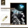 Quadro Decorativo Animal Leão 001 Moldura em Madeira com Vidro 40x60cm - 5