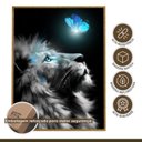 Ver imagem 7 de Quadro Decorativo Animal Leão 001 Moldura em Madeira 30x42cm