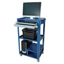 Ver imagem 3 de Rack para Computador Aberto com 2 Gavetas R-3 Azul FERCAR