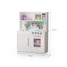 Mini Armário de Cozinha Brinquedo Infantil MDF Unicórnio Br - 3