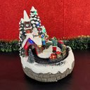 Ver imagem 4 de Enfeite Luxo Trenzinho com Som Giratório Resina