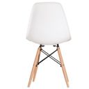 Ver imagem 7 de Conjunto Sala de Jantar Mesa Madeira Maciça com 6 Cadeiras Eames Espresso Móveis Marrom/Cinamomo/Branco