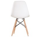 Ver imagem 7 de Conjunto Sala de Jantar Mesa Madeira Maciça com 6 Cadeiras Eames Espresso Móveis Marrom/Cinamomo/Branco