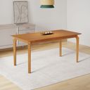 Ver imagem 6 de Conjunto Sala de Jantar Mesa Madeira Maciça com 6 Cadeiras Eames Espresso Móveis Marrom/Cinamomo/Branco