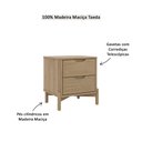 Ver imagem 3 de Mesa de Cabeceira 3300u Nest Madeira Maciça com 2 Gavetas Tauari Finestra
