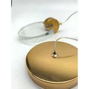 Ver imagem 4 de Lustre Pendente Disco Bolhas Cristal Dourado Led 6w 15cm 3000k Bivolt