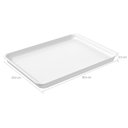 Ver imagem 4 de 12 Bandejas de Plástico Self Service Hambúrguer 32x23cm Branca Coza Retangular