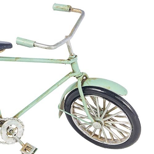 Bicicleta com Garupa Boia Azul Claro Oldway - 23x12 cm - 3