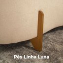 Ver imagem 5 de Sofá Orgânico 2 Lugares c/2 Almofadas Curvo Sala Recepção Boucle Bege - Montanaris Decor