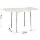Ver imagem 2 de Mesa para Sala de Jantar Flor Moderno Branco/Cromado