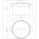Ver imagem 5 de Caldeirão Professional em Aço Inox Fundo Triplo com Tampa Plana Detalhe Satinado 28 Cm 11