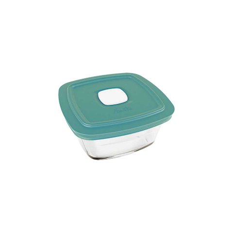 Pote Quadrado Facilita Vap Com Tampa 500Ml: Verde