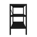 Ver imagem 3 de Multiuso Slim Minimalista 3 Prateleiras Mdf e Aço Resistente:preto