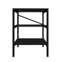 Ver imagem 2 de Multiuso Slim Minimalista 3 Prateleiras Mdf e Aço Resistente:preto