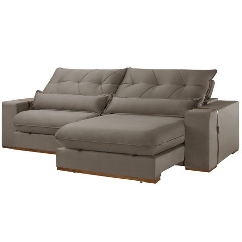 Sofá 230 Cm Braço 25 Cm Retrátil e Reclinável Lake Meu Sofá Online