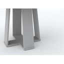 Ver imagem 3 de Mesa de Jantar Redonda Isabela 1,35m com Tampo Giratório Off White/preto/off White - New Ceval