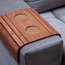 Ver imagem 2 de Esteirinha Bandeja Porta Copos Braço Sofá