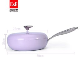 Jogo de Panelas Antiaderente Cerâmica Cuisine Retrô Lilás - 3