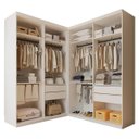 Ver imagem 2 de Closet Casal sem Portas 4 Gavetas Júlia Duo Minastex Branco
