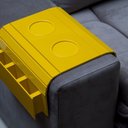 Ver imagem 2 de Esteirinha Bandeja Porta Controle Braço Sofá Amarelo