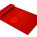 Ver imagem 3 de Esteirinha Bandeja Porta Controle Braço Sofá Vermelho