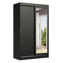Ver imagem 3 de Guarda-roupa Solteiro Madesa Tokio 2 Portas de Correr com Espelho 2 Gavetas