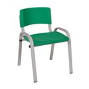 Ver imagem 3 de Kit 11 Cadeira Iso Infantil Creche, Escola Base Cinza Verde Escuro