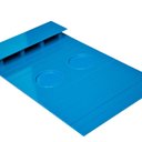 Ver imagem 1 de Esteirinha Bandeja Porta Controle Braço Sofá Azul