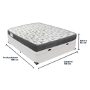 Ver imagem 3 de Cama Box Baú e Colchão Iso100 Espuma D33 Viúvo Ortobom: Branco